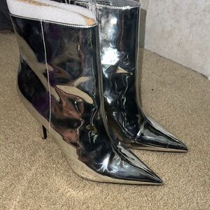 INC International Concepts Metallic Heeled Boots